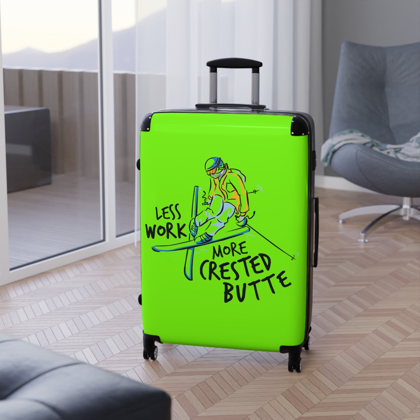 Less Work More Crested Butte Custom Luggage