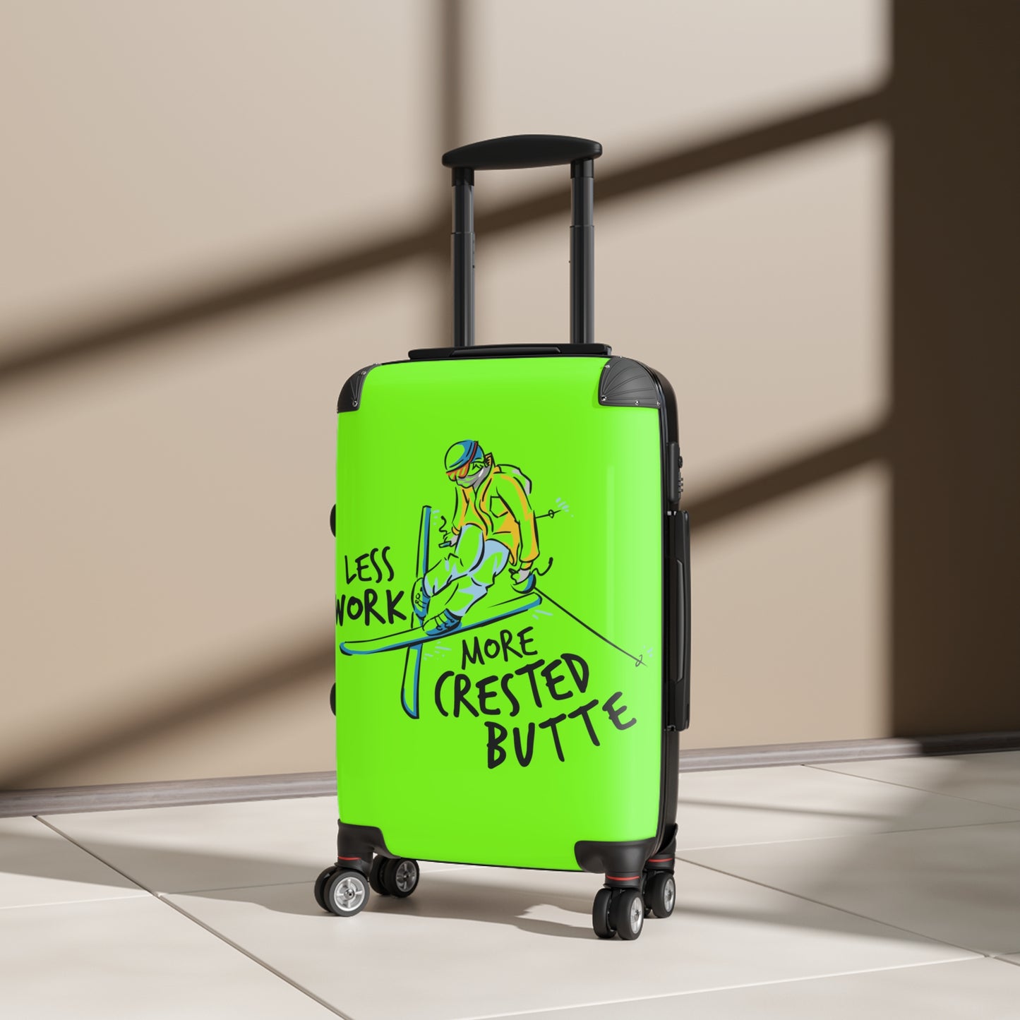 Less Work More Crested Butte Custom Luggage