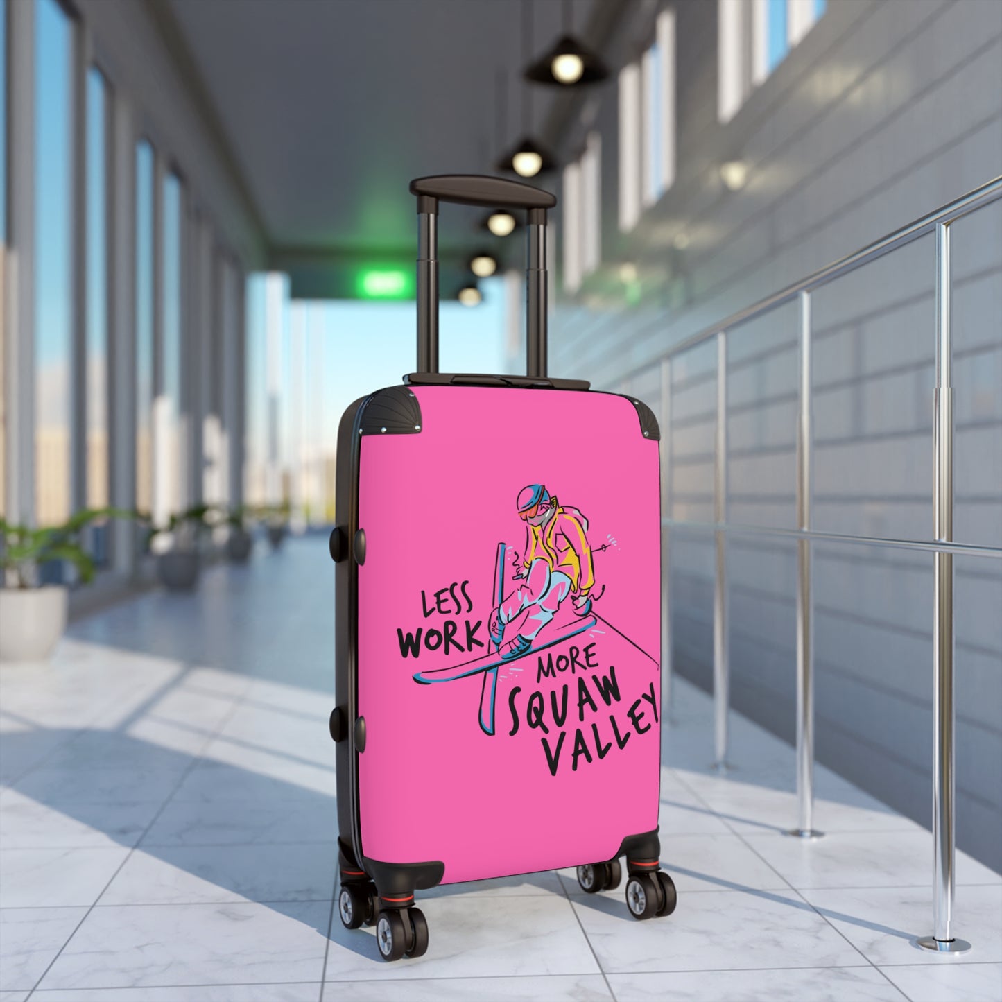 Less Work More Squaw Valley Custom Luggage