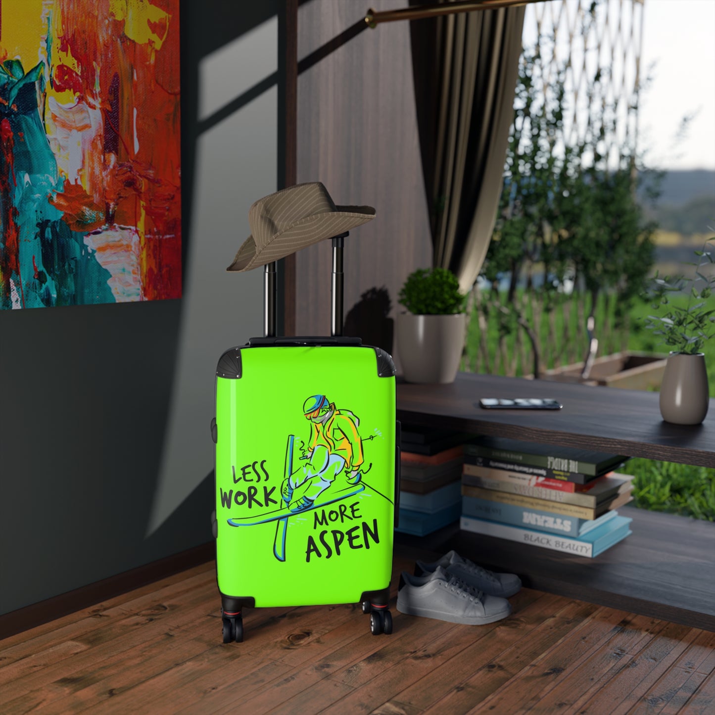 Less Work More Aspen Custom Luggage