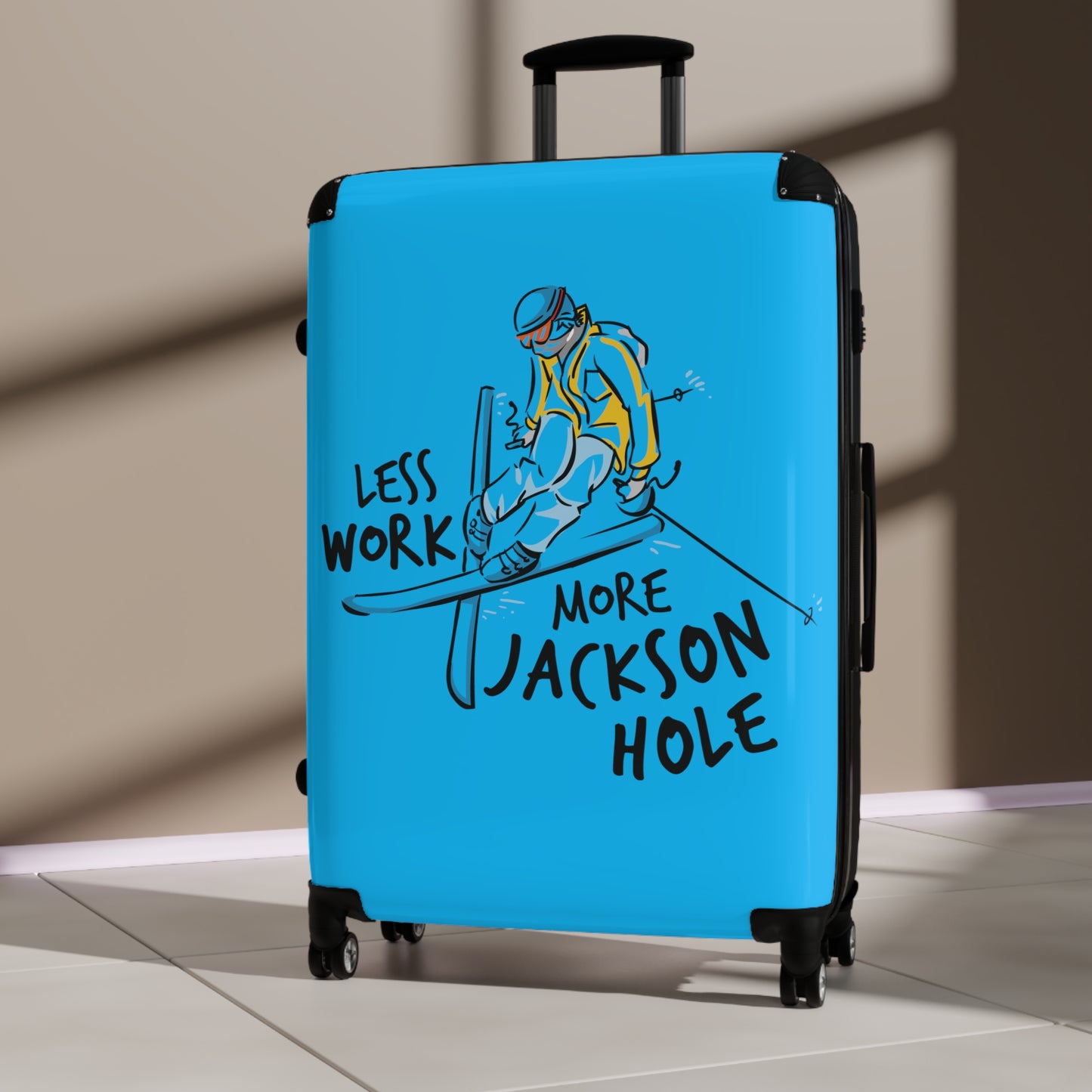 Less Work More Jackson Hole Custom Luggage