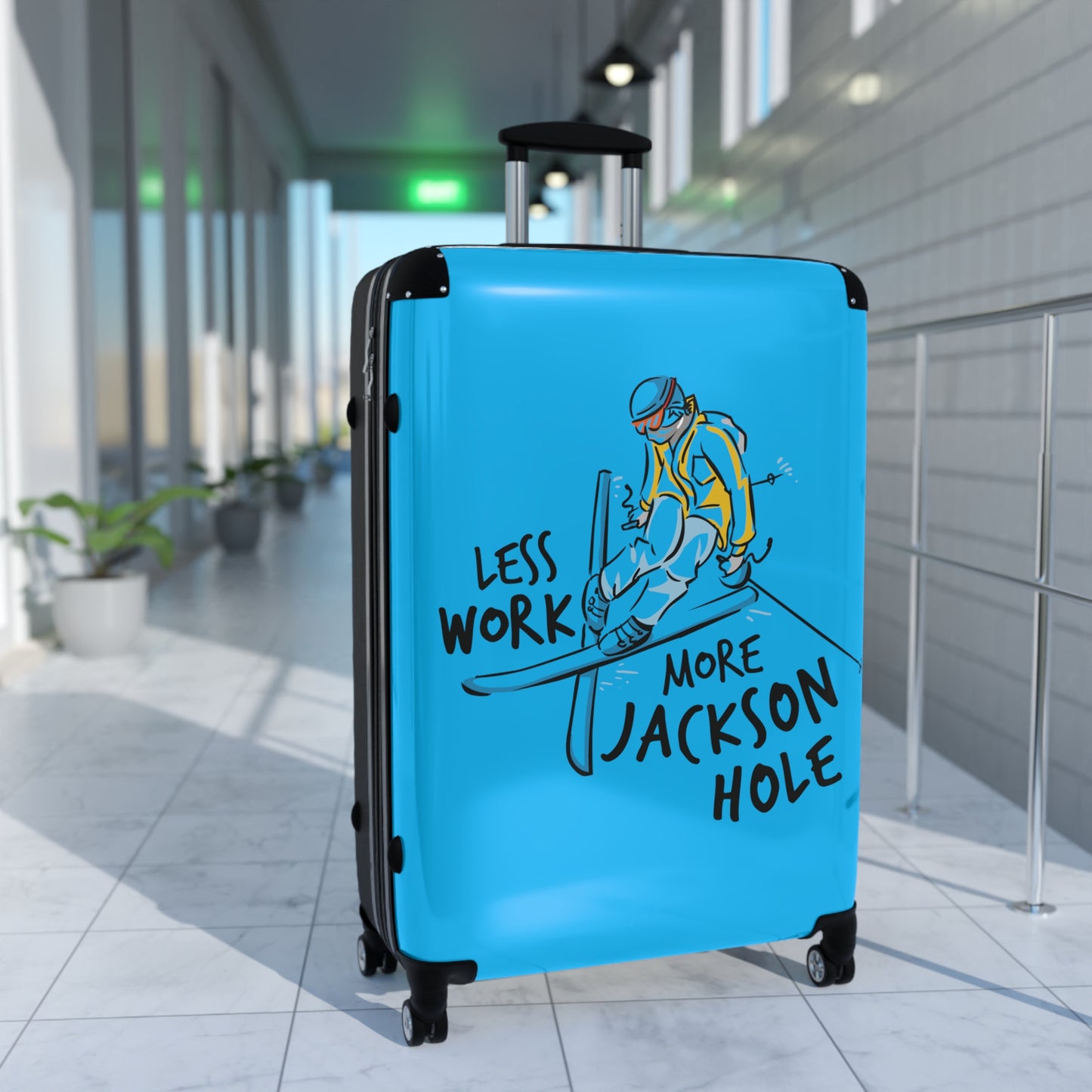 Less Work More Jackson Hole Custom Luggage