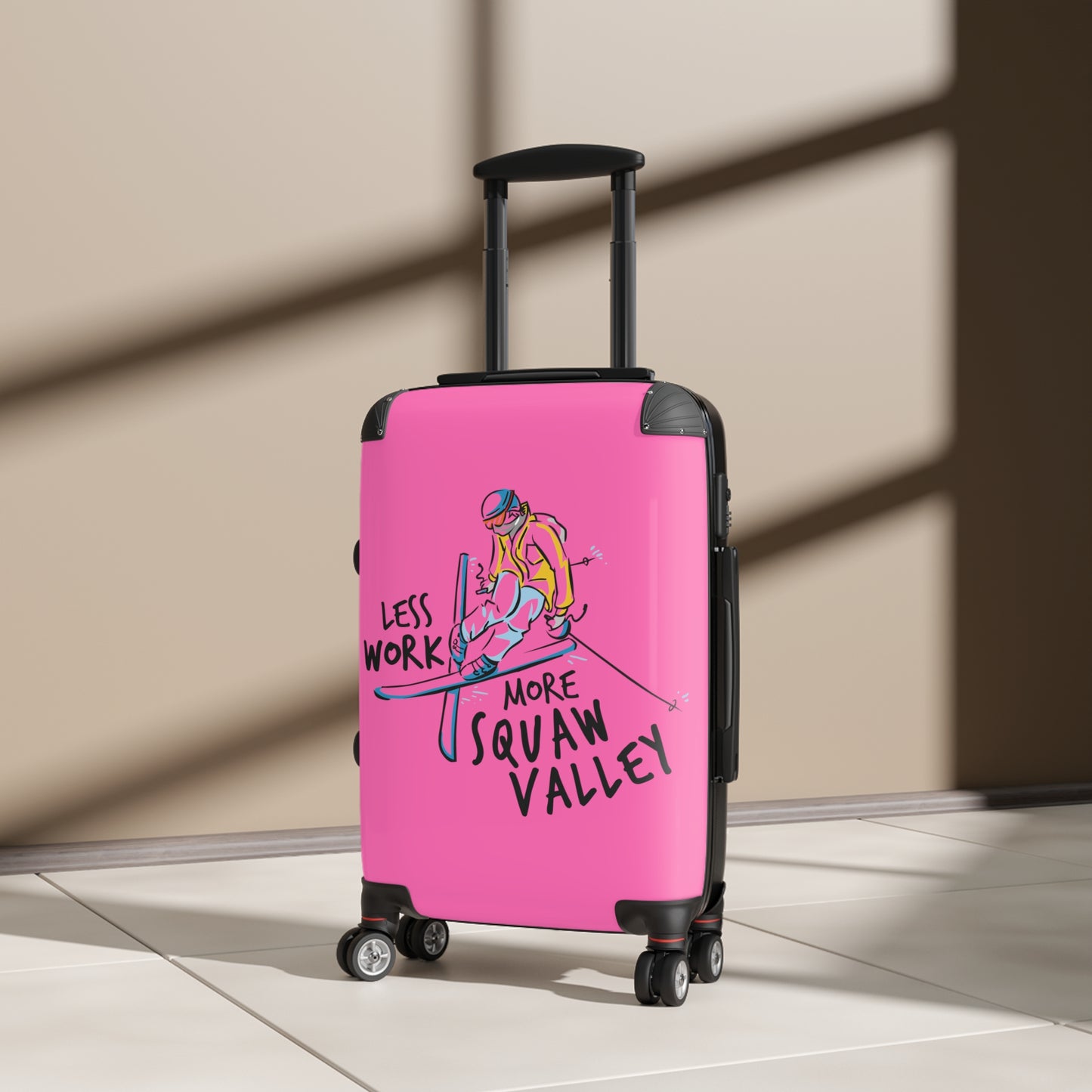 Less Work More Squaw Valley Custom Luggage