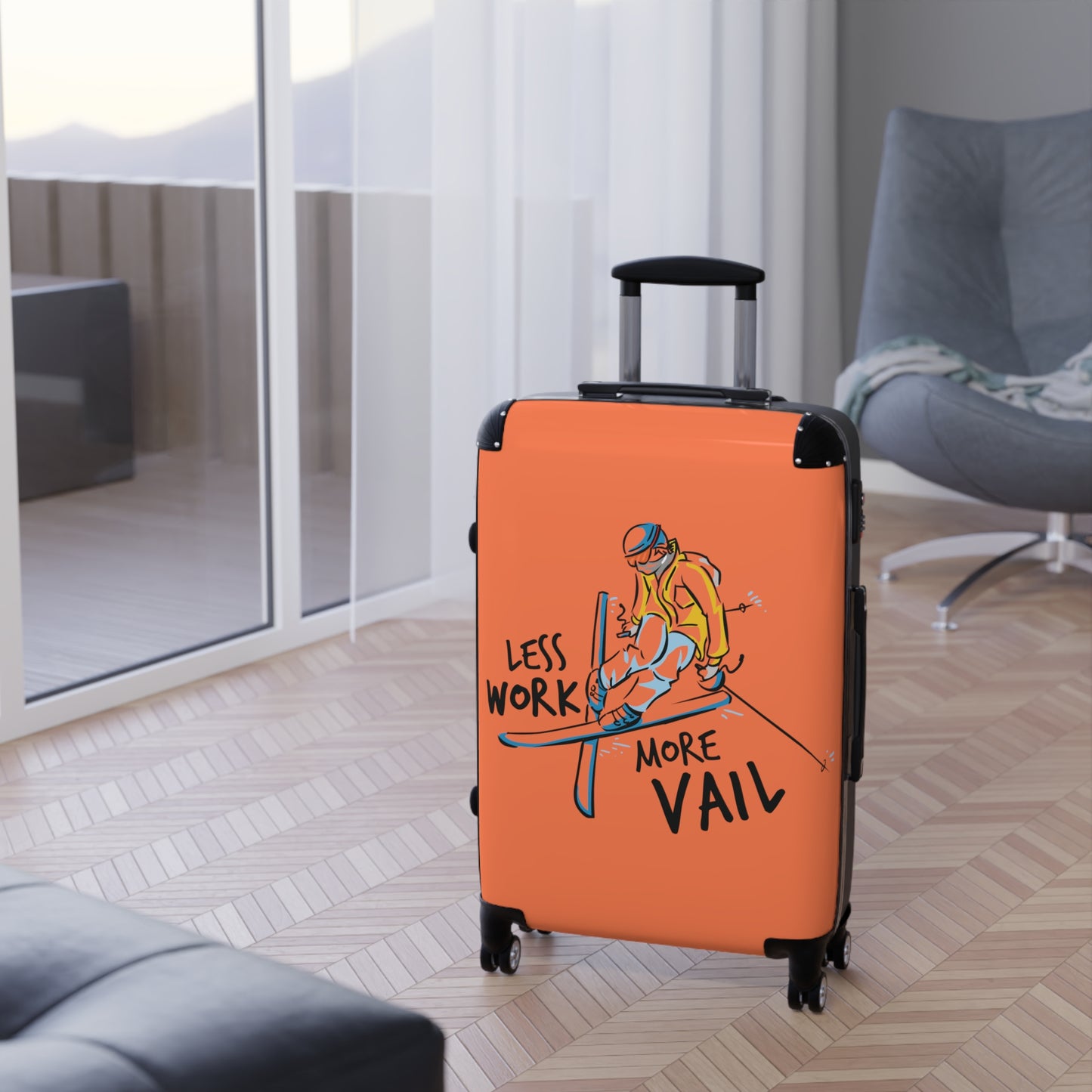 Less Work More Vail Custom Luggage