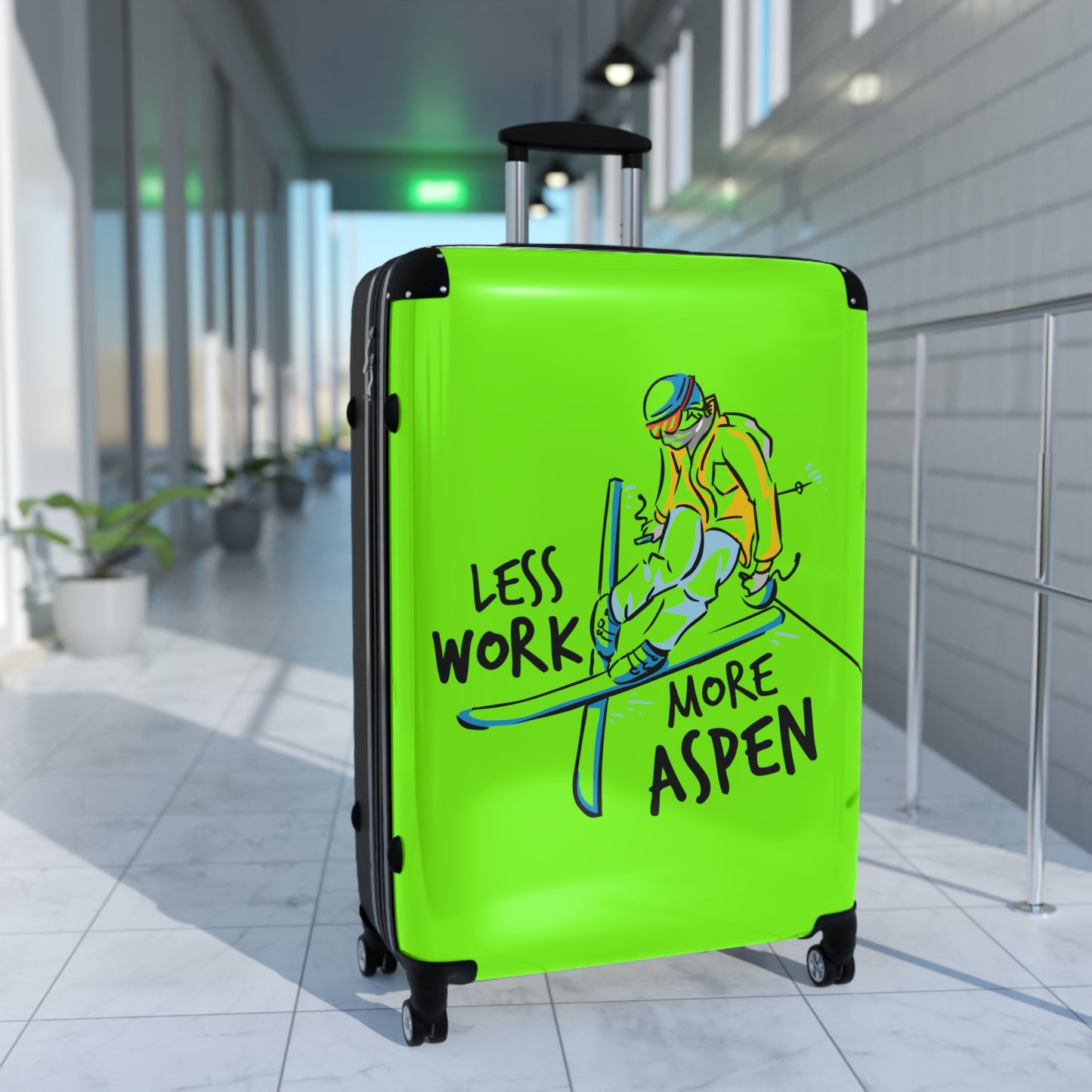 Less Work More Aspen Custom Luggage