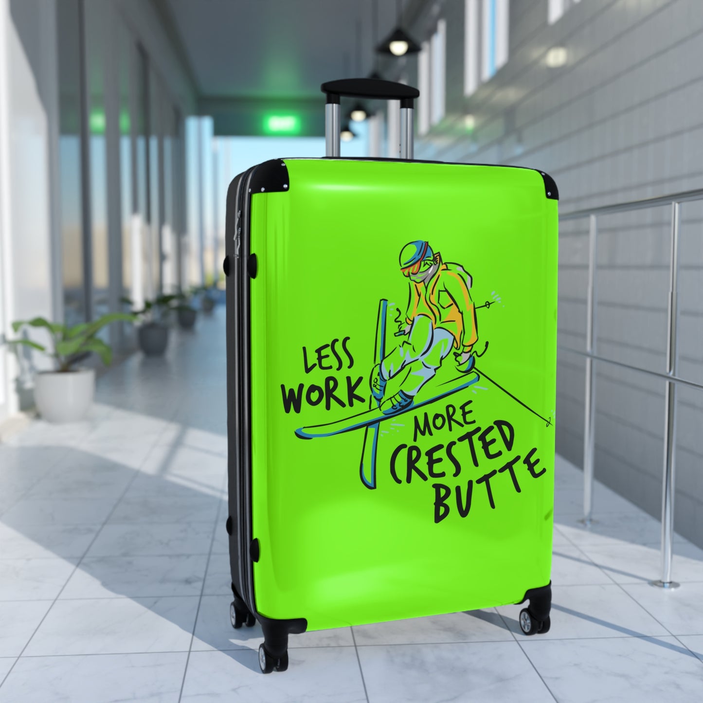 Less Work More Crested Butte Custom Luggage
