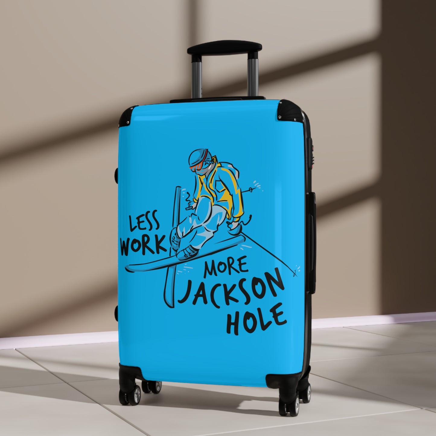 Less Work More Jackson Hole Custom Luggage