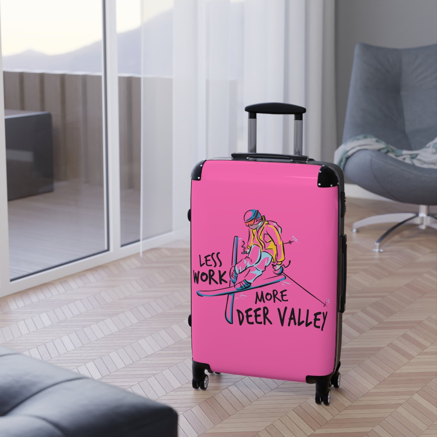 Less Work More Deer Valley Custom Luggage