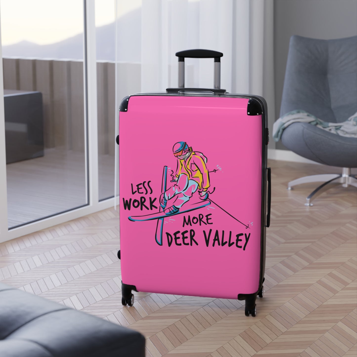 Less Work More Deer Valley Custom Luggage