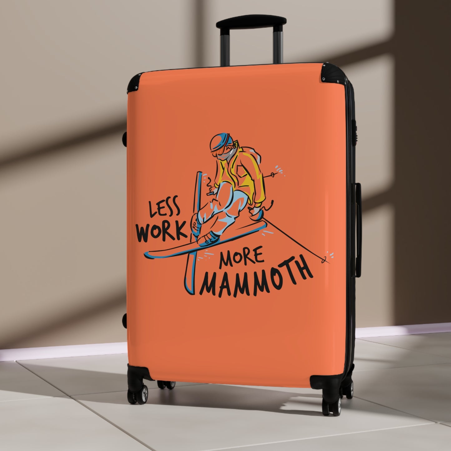Less Work More Mammoth Custom Luggage
