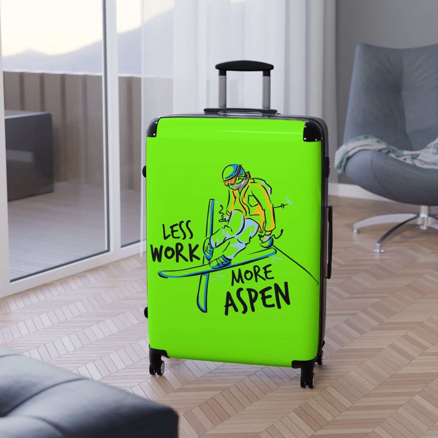 Less Work More Aspen Custom Luggage