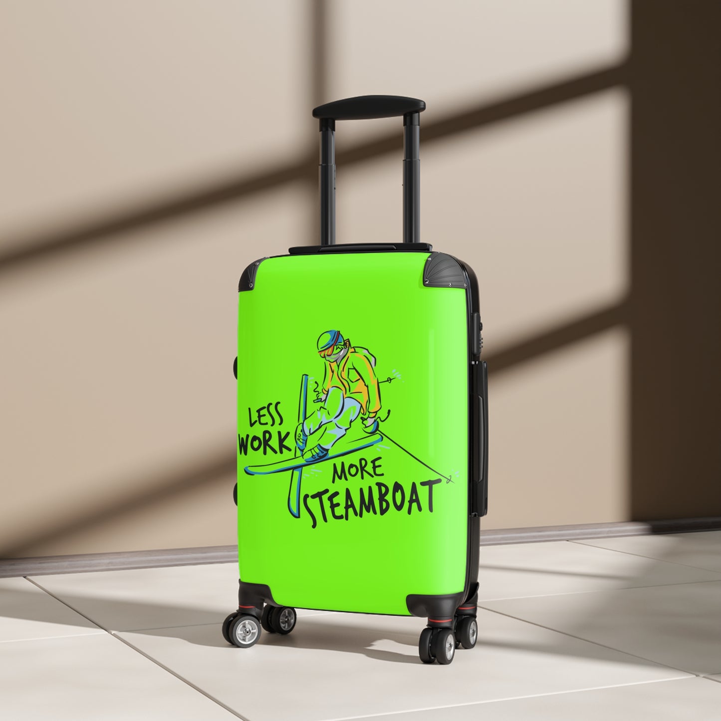 Less Work More Steamboat Custom Luggage
