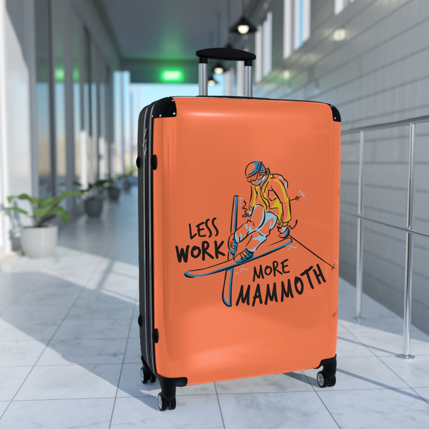 Less Work More Mammoth Custom Luggage