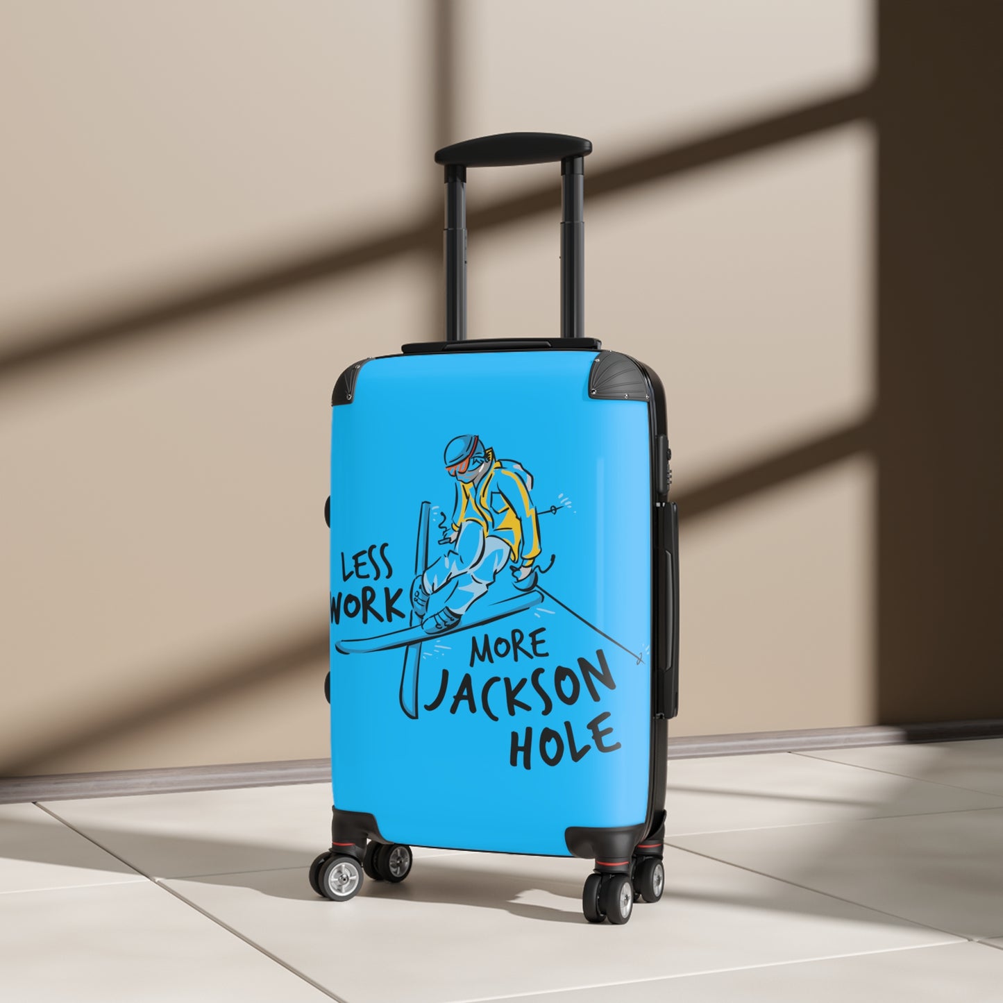 Less Work More Jackson Hole Custom Luggage