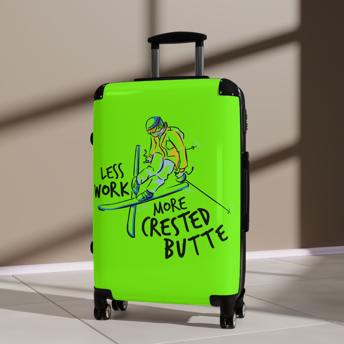 Less Work More Crested Butte Custom Luggage