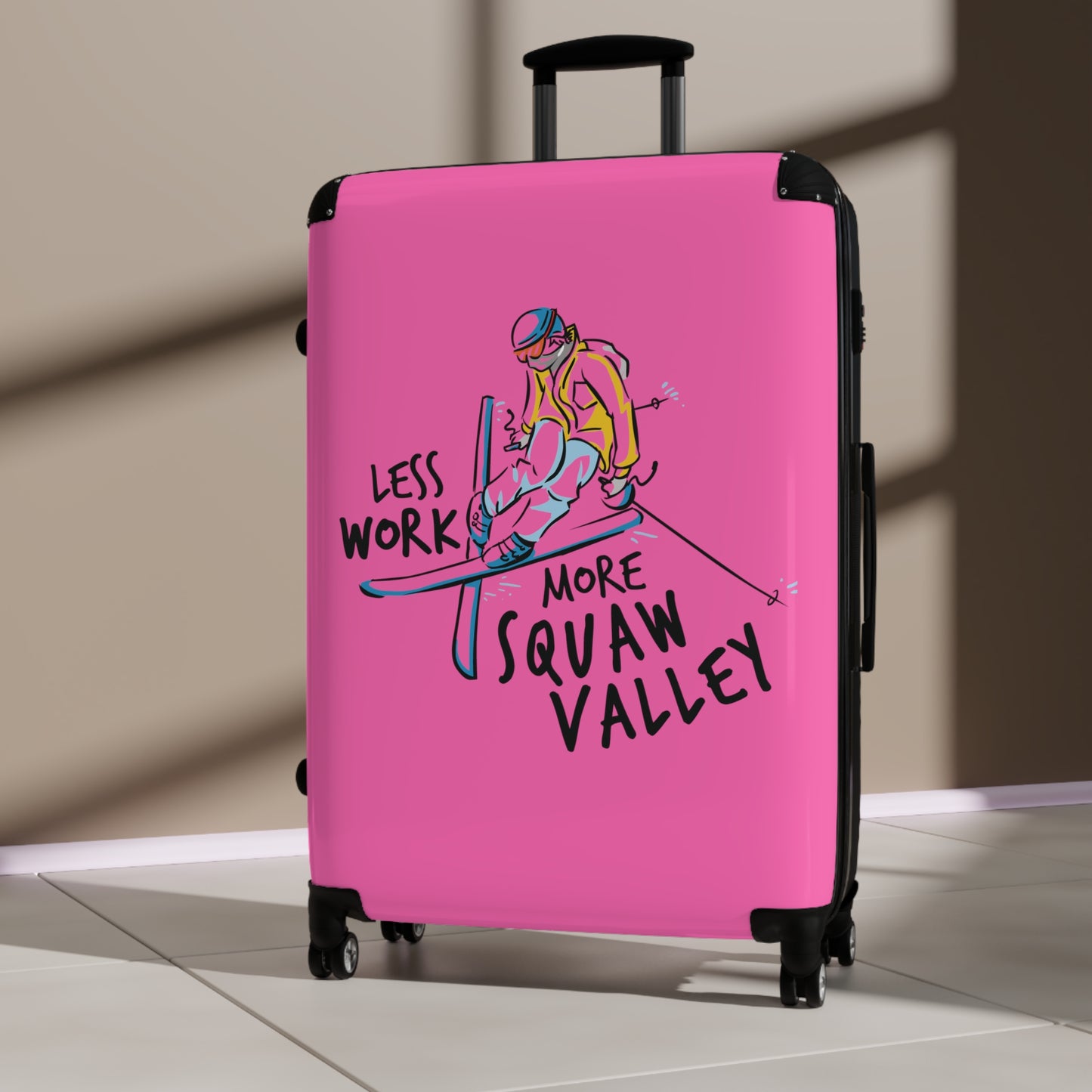 Less Work More Squaw Valley Custom Luggage