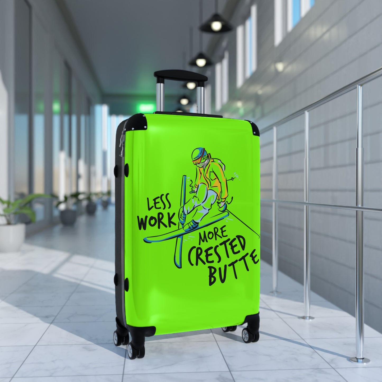 Less Work More Crested Butte Custom Luggage