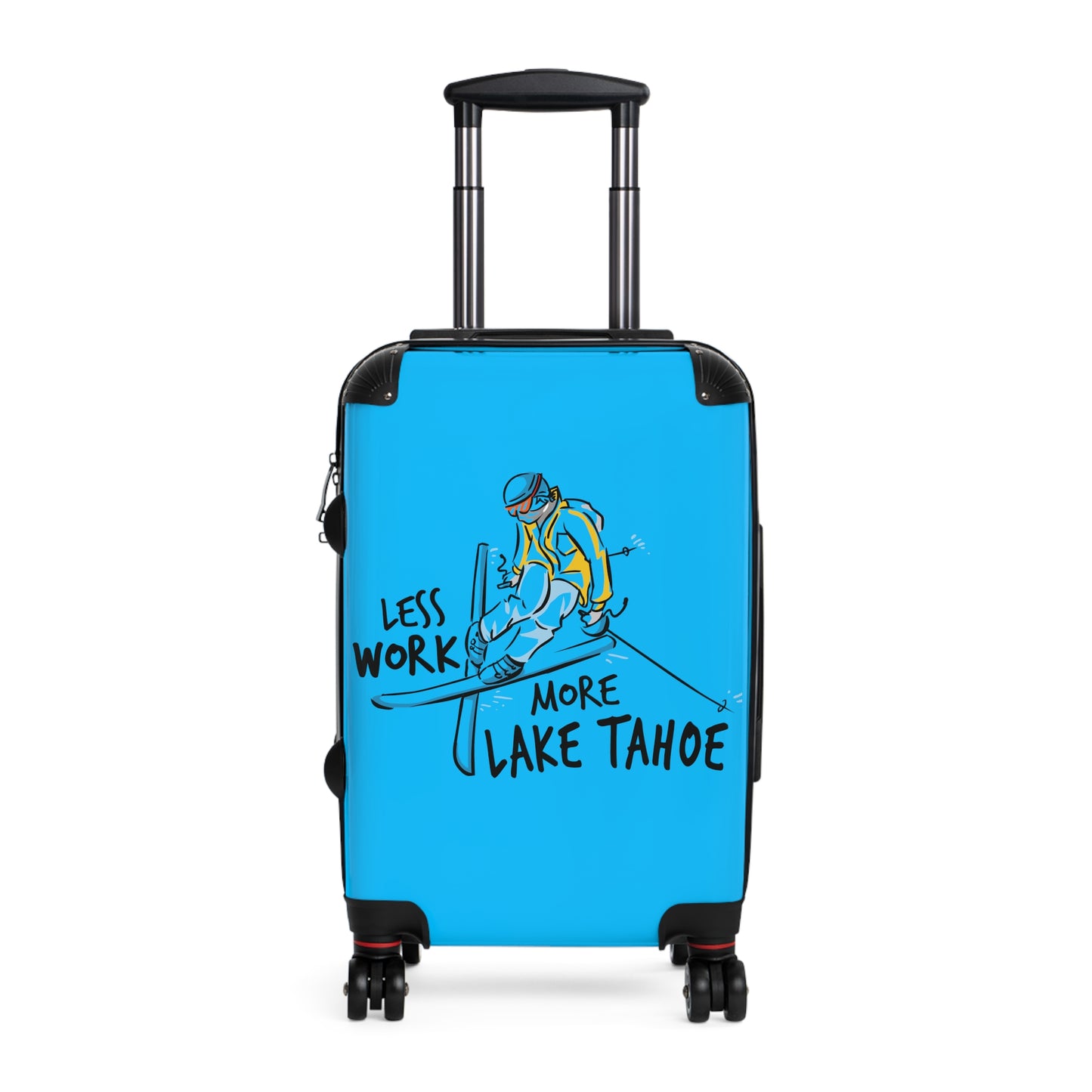 Less Work More Lake Tahoe Custom Luggage