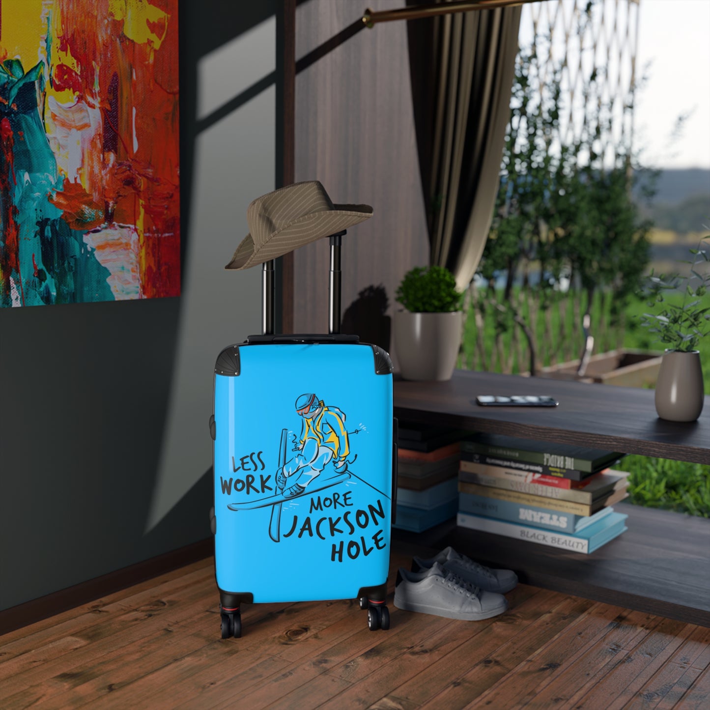 Less Work More Jackson Hole Custom Luggage