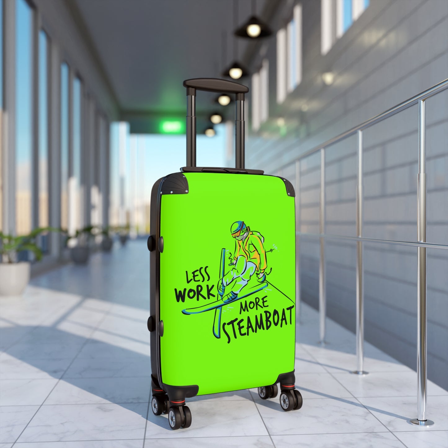 Less Work More Steamboat Custom Luggage