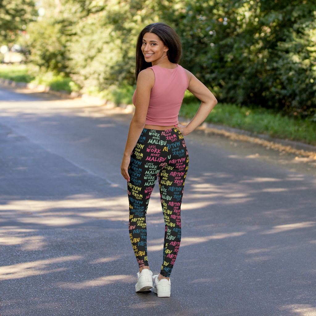 Less Work More Malibu™ Set the Trend Spandex Leggings