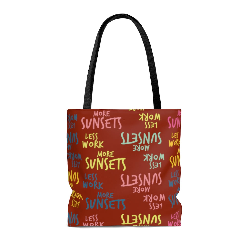Less Work More Sunsets™ Carry Everything Tote Bag