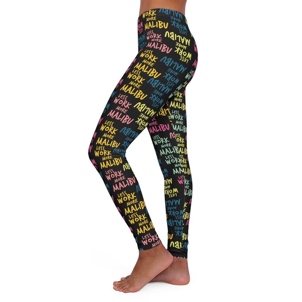 Less Work More Malibu™ Set the Trend Spandex Leggings
