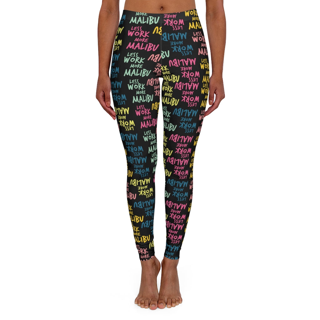 Less Work More Malibu™ Set the Trend Spandex Leggings