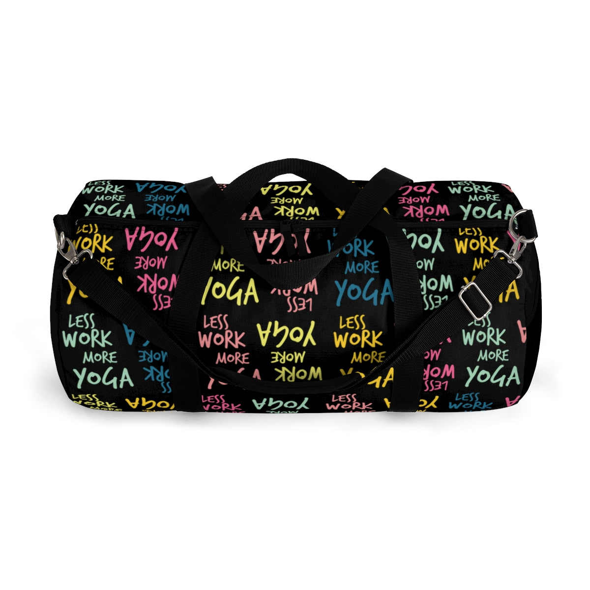 Less Work More Yoga Fahrenheit Yoga Carry Everything Duffel Bag