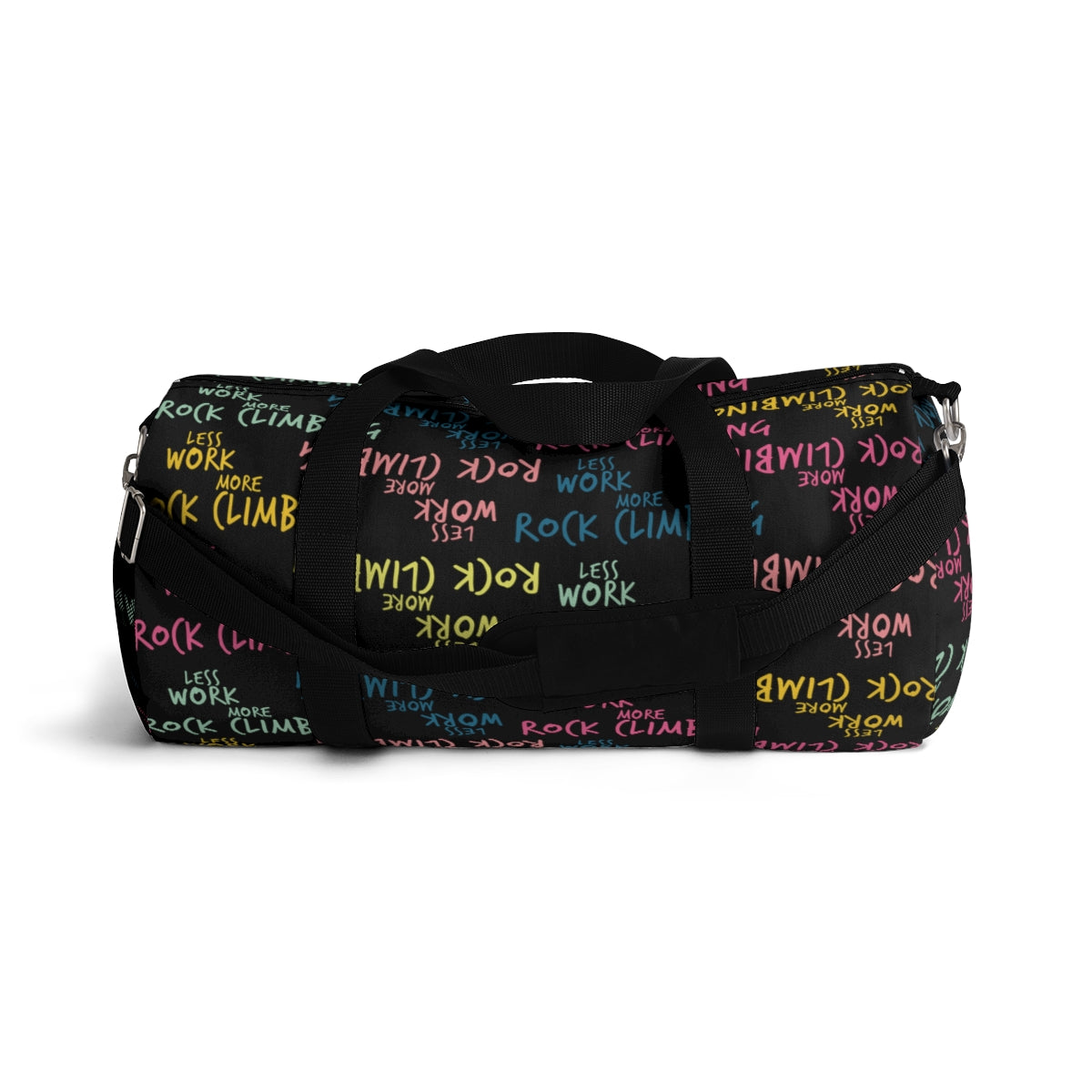 Less Work More Rock Climbing Duffel Bag