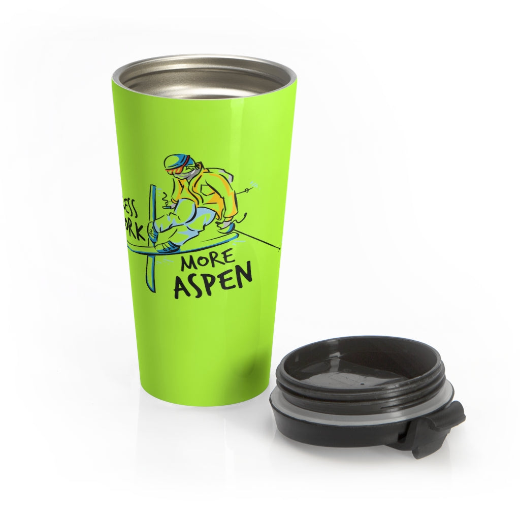 Less Work More Aspen™ Stainless Steel Travel Tumbler