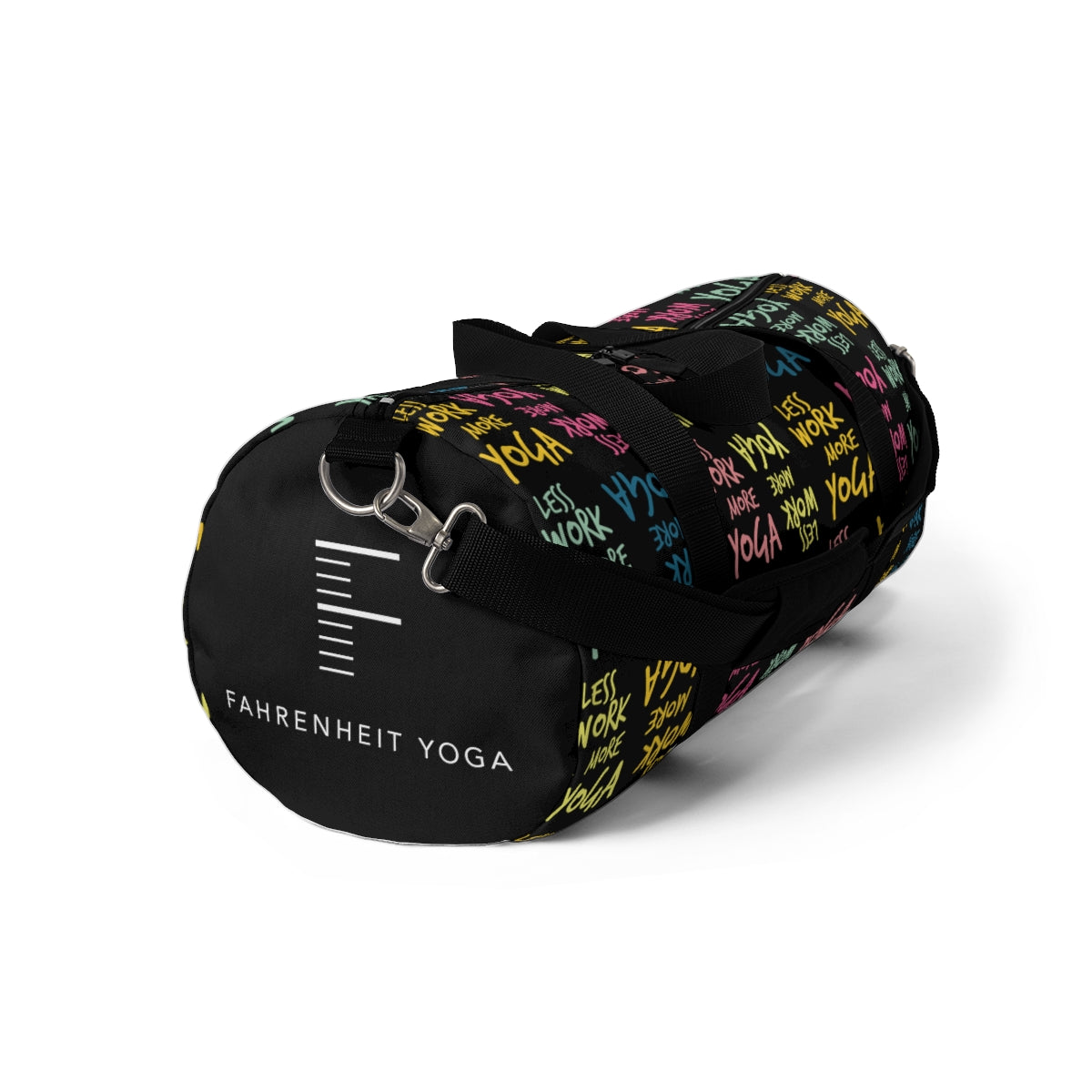 Less Work More Yoga Fahrenheit Yoga Carry Everything Duffel Bag