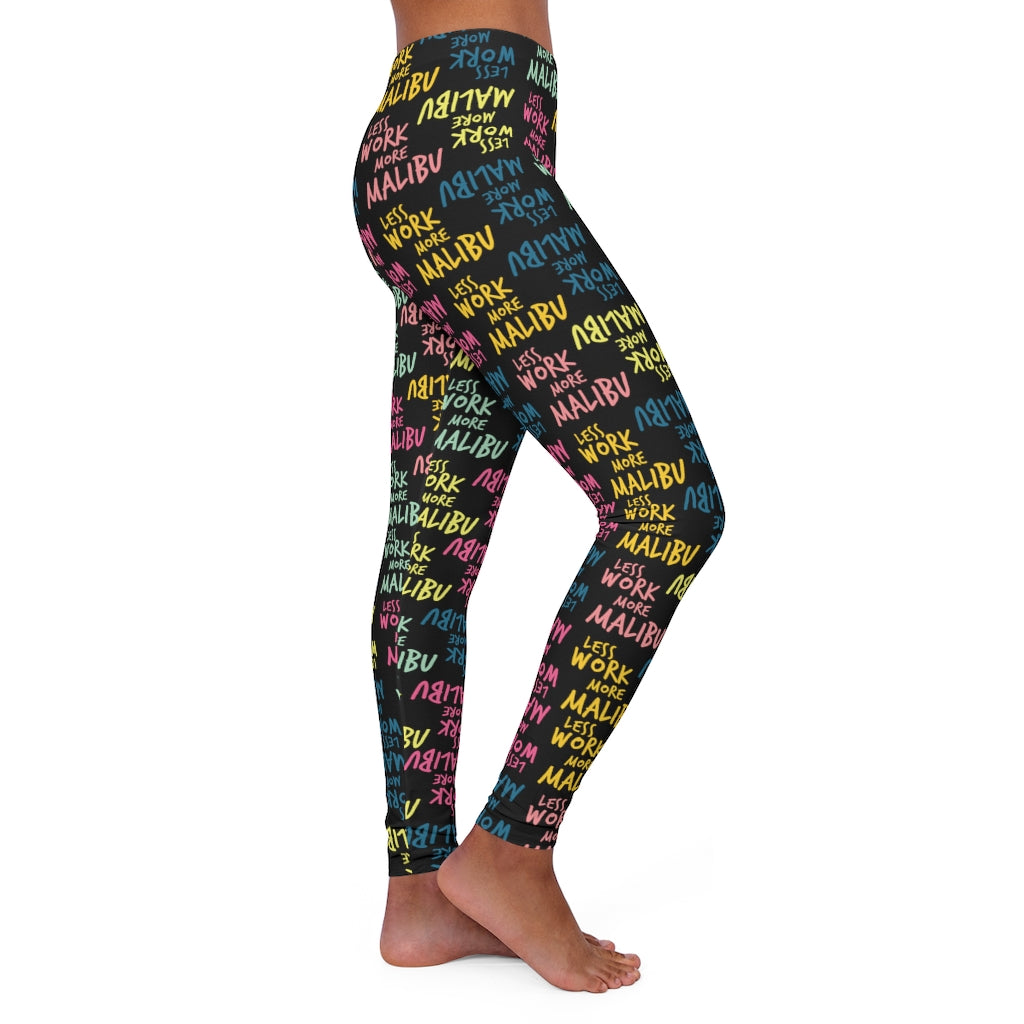 Less Work More Malibu™ Set the Trend Spandex Leggings