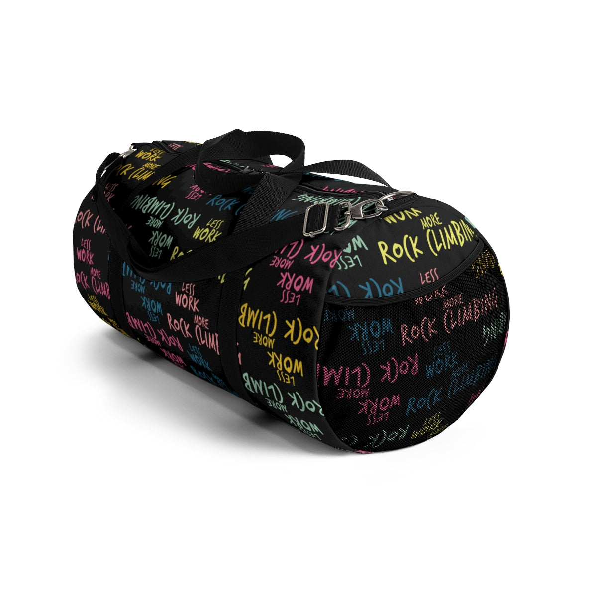 Less Work More Rock Climbing Duffel Bag