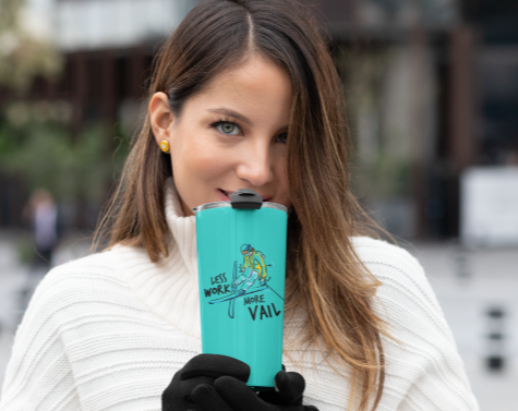 Less Work More Vail™ Stainless Steel Travel Tumbler