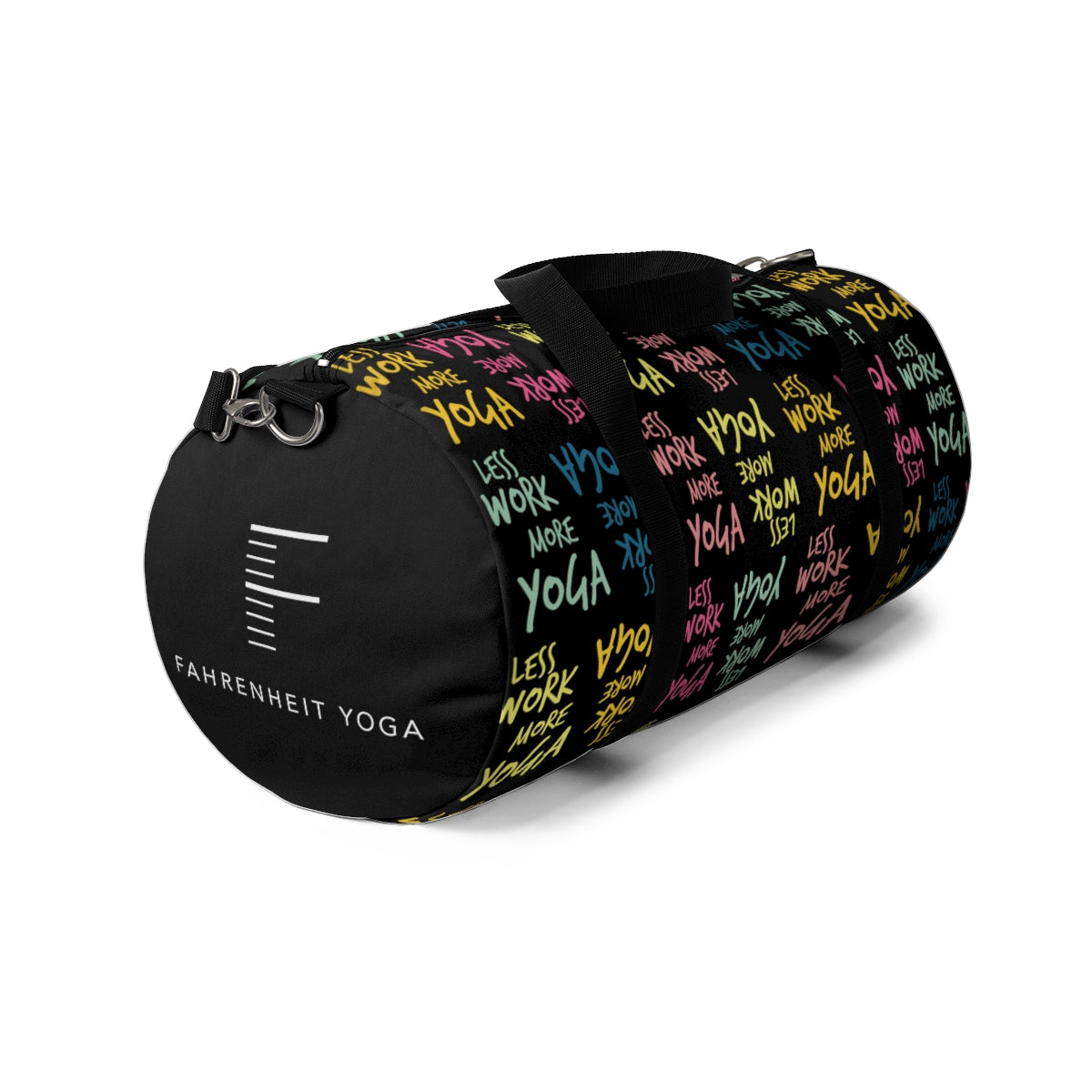 Less Work More Yoga Fahrenheit Yoga Carry Everything Duffel Bag