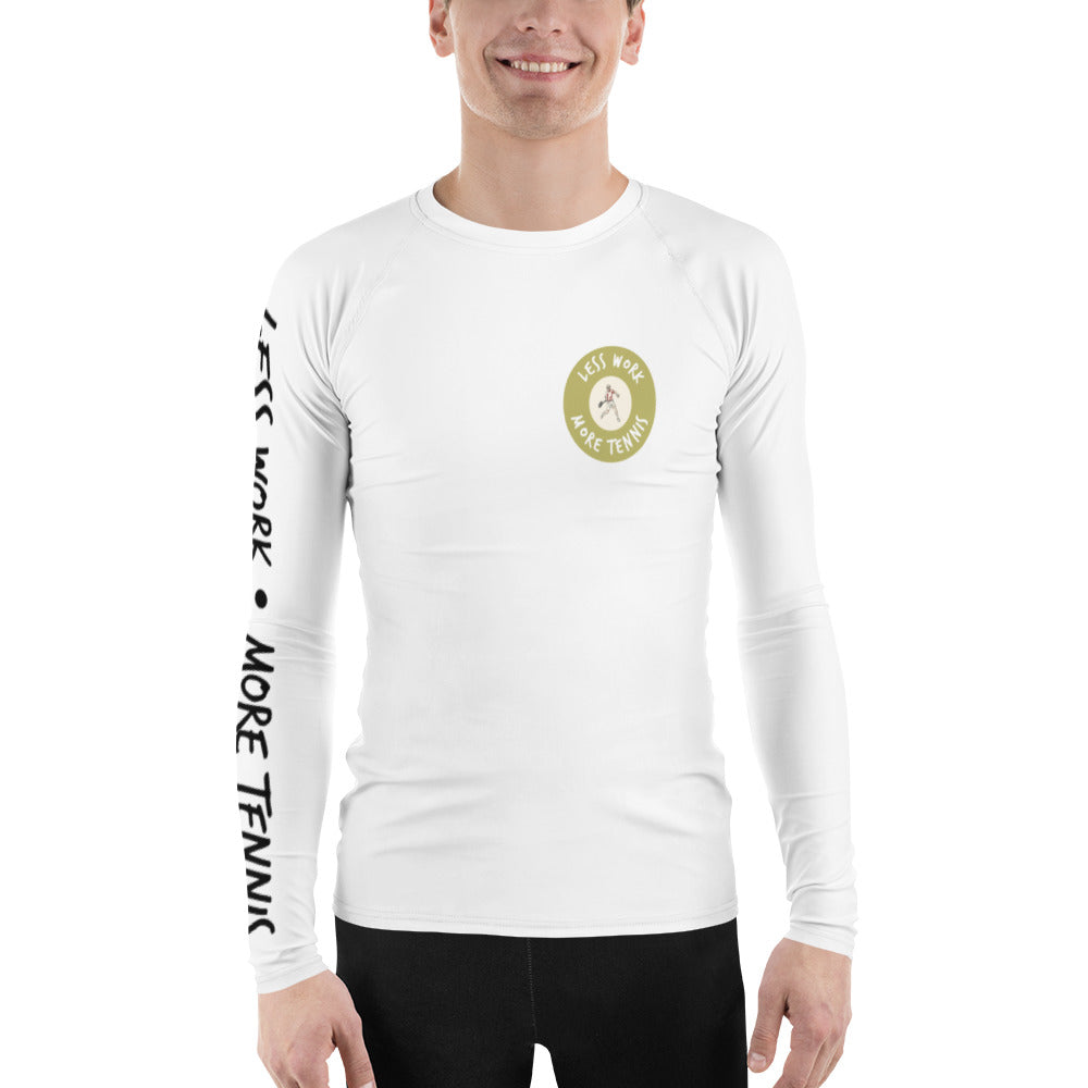 Less Work More Tennis Men's Rash Guard