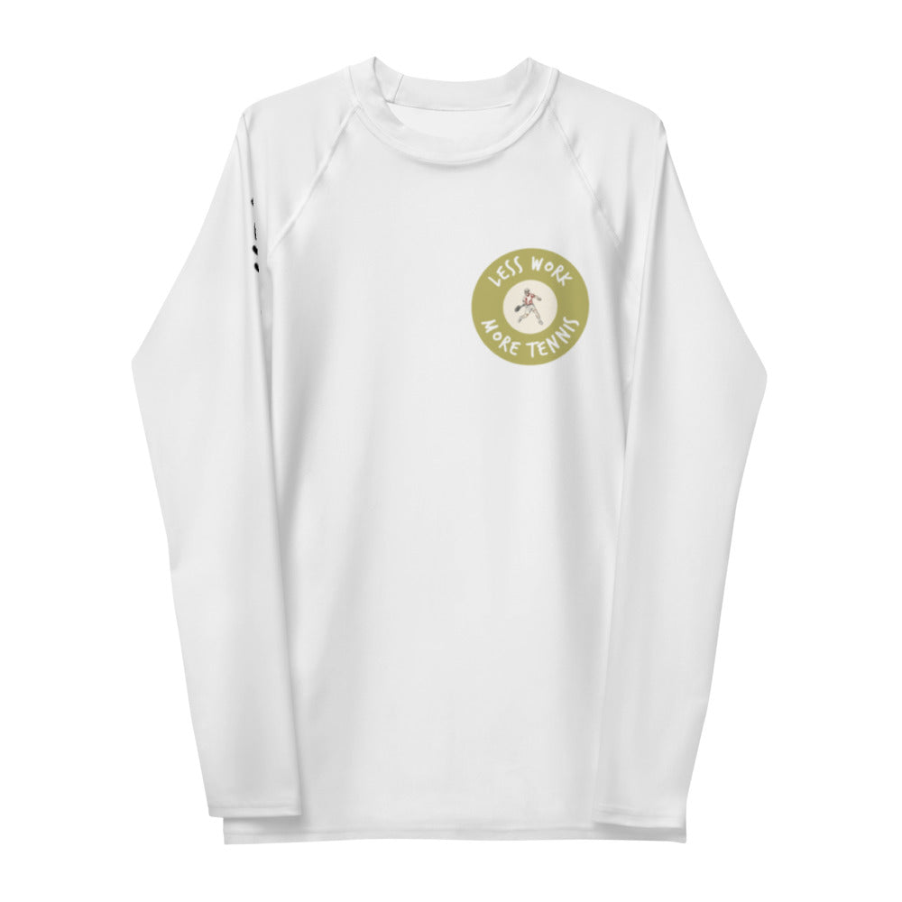 Less Work More Tennis™ Men's Rash Guard