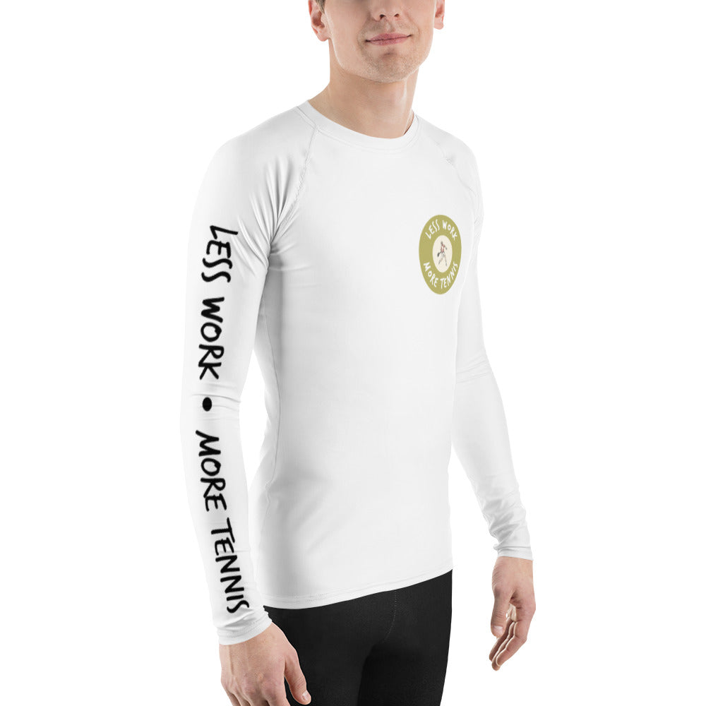 Less Work More Tennis Men's Rash Guard