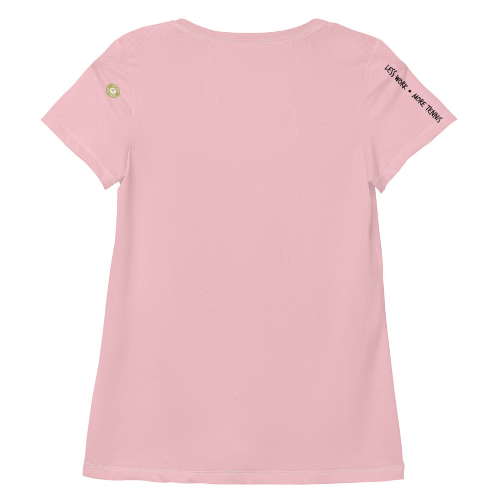 Less Work More Tennis™ Women's Athletic T-shirt