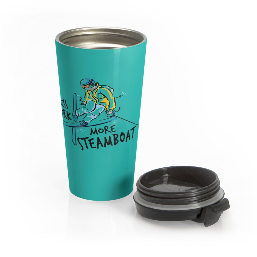 Less Work More Steamboat™ Stainless Steel Travel Tumbler