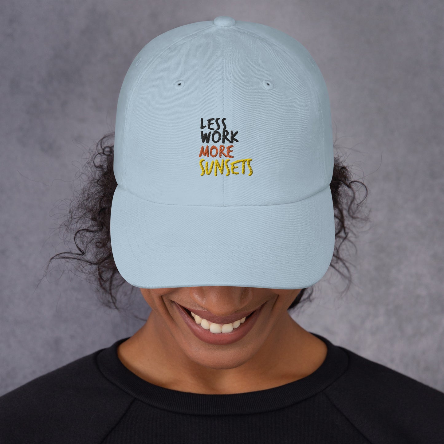 Less Work More Sunsets hat