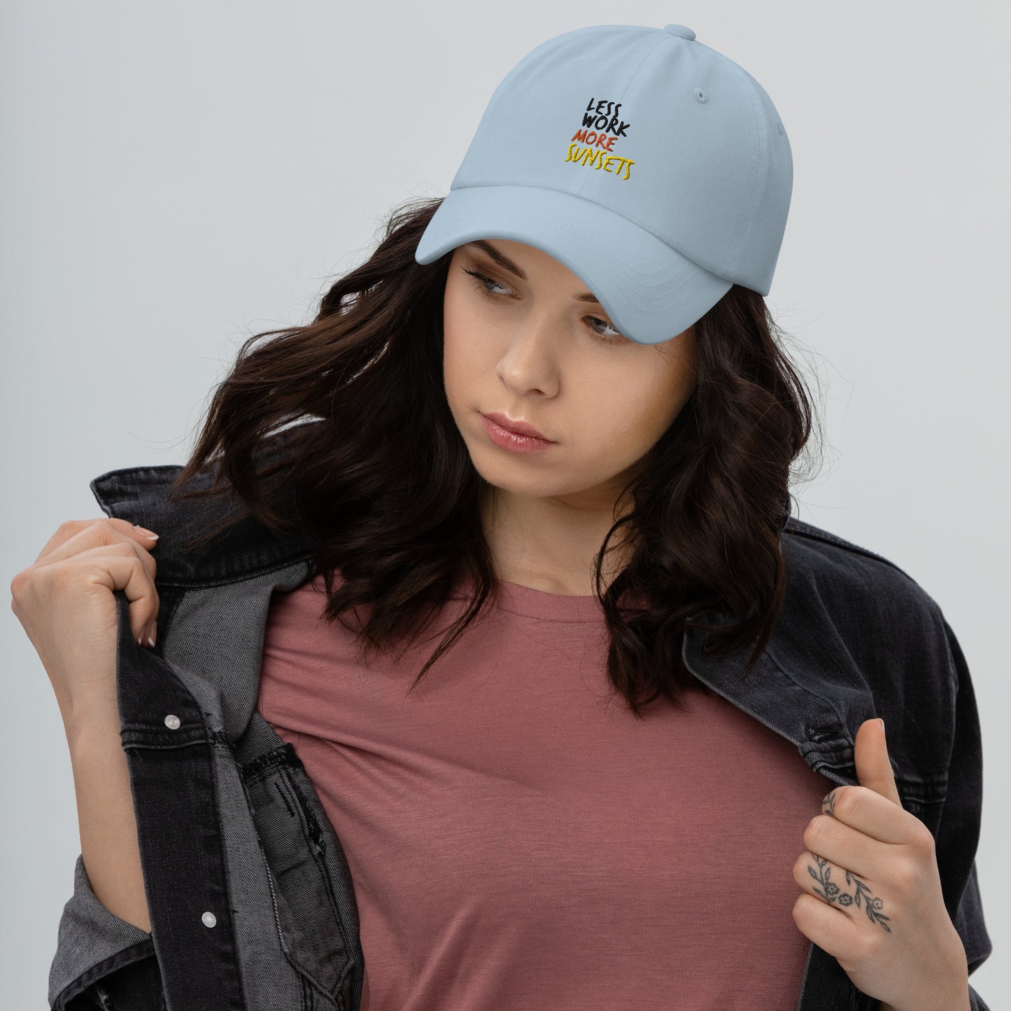 Less Work More Sunsets hat