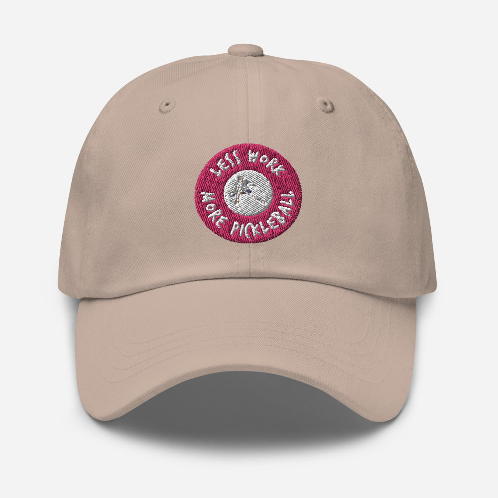 Less Work More Pickleball™ logo hat