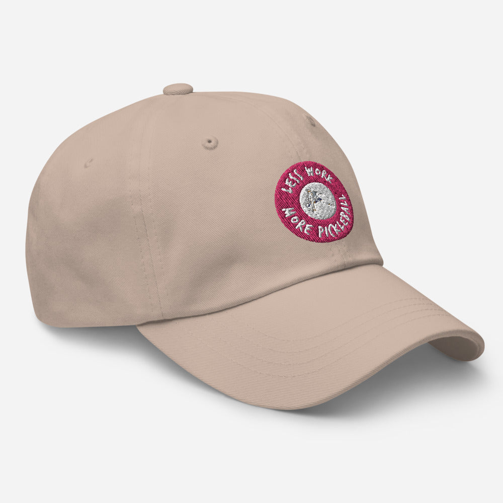 Less Work More Pickleball™ logo hat