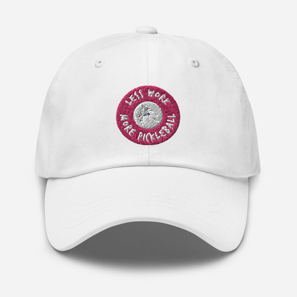Less Work More Pickleball™ logo hat