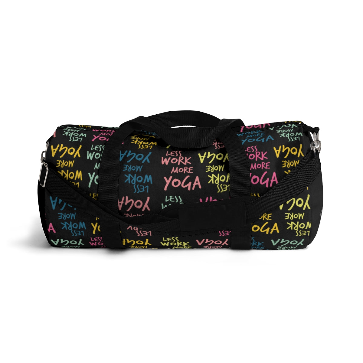 Less Work More Yoga Fahrenheit Yoga Carry Everything Duffel Bag