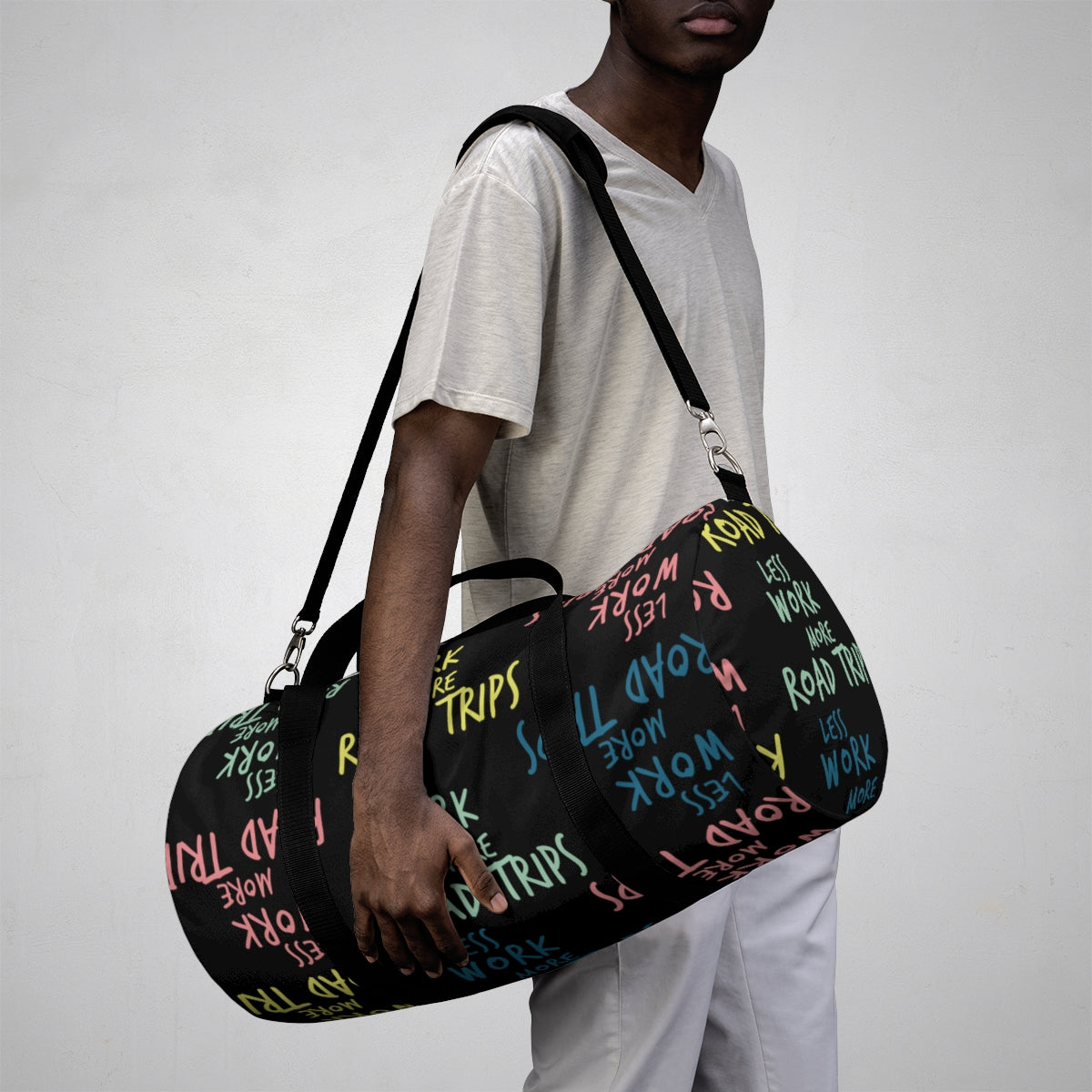 Less Work™ More Road Trips Duffel Bag