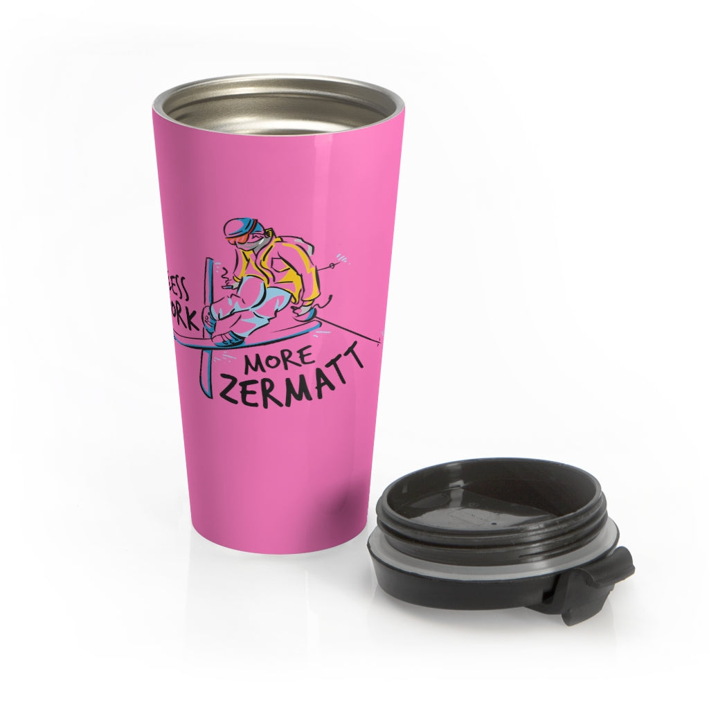 Less Work More Zermatt™ Stainless Steel Travel Tumbler
