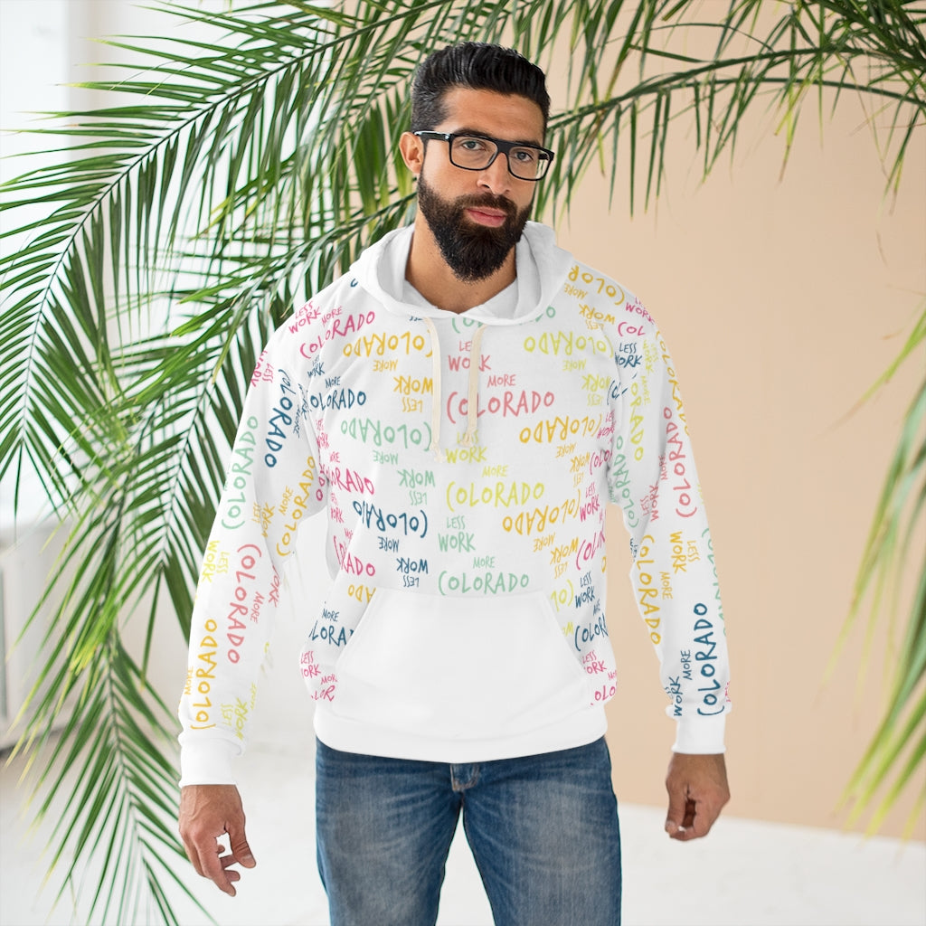 Less Work More Colorado™ All-Over Print Unisex Hoodie